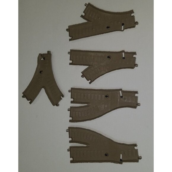 5 Gullane Brown Train Track Switch Lot 8.5" 6.5" Thomas Tank Engine 2009 - Picture 2 of 2